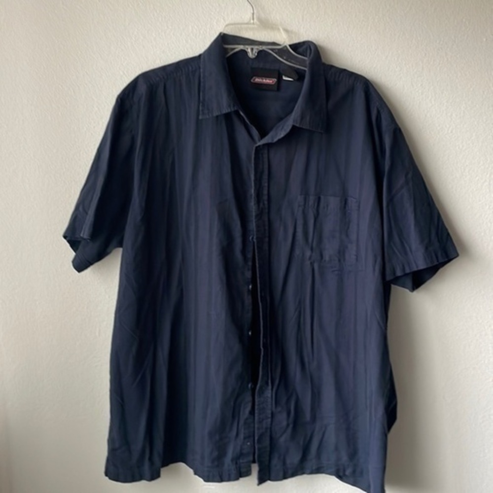 Dickies shirt navy blue button up size 3XL outdoor